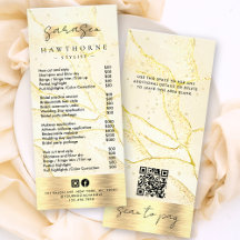 Waterverf Gold Foil prijslijst Scan om QR te betal