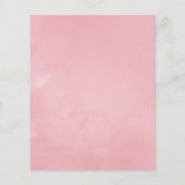 Waterverf Gold Geometric Blush Roses Weddenschap Flyer (Achterkant)