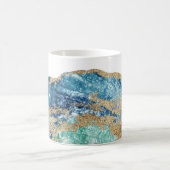 *~* Waterverf Gold Glitter Rock Geode Agate Koffiemok (Center)