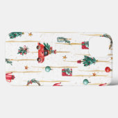 Waterverf Gold Kerstmis 7 Patroon Case-Mate iPhone Case (Achterkant (horizontaal))