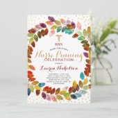 Waterverf Gold Krans Nurse Pinning Party Kaart (Staand voorkant)