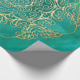 Waterverf & Gold Mandala Cadeaupapier