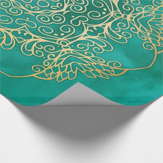 Waterverf & Gold Mandala Cadeaupapier (Hoek)