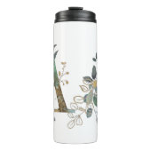 Waterverf Gold Monogram | Elegant voor aangepaste  Thermosbeker (Voorkant)