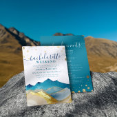 Waterverf Gold Mountain Bachelorette Kaart