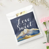 Waterverf Gold Mountain Wedding Love Bedankt Gifts Bedankzakje (Gezegeld)