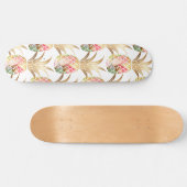 Waterverf Gold Pineapple Pattern Skateboard (Horizontaal)
