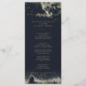 Waterverf Gold-plash-kalligrafie menu (Voorkant)