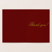 Waterverf Gold Script-Bedankt Hartelijk dank Folie Kaarten (Binnen)