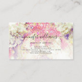 Waterverf Gold Sparkly Holographic Glitter Salon Visitekaartje (Achterkant)