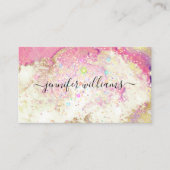 Waterverf Gold Sparkly Holographic Glitter Salon Visitekaartje (Voorkant)