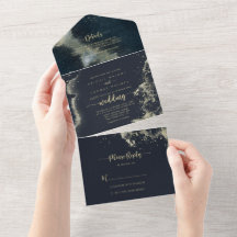 Waterverf Gold Splash Wedding