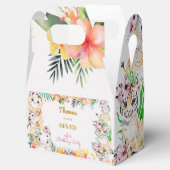 Waterverf gold Wild safari kids birthday Bedankdoosjes (Geopend)