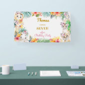 Waterverf gold Wild safari kids birthday Spandoek (Beurs)