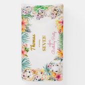 Waterverf gold Wild safari kids birthday Spandoek (Verticaal)