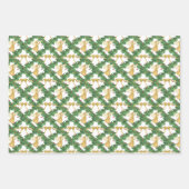 Waterverf Golden Angel Garland Inpakpapier Vel (Voorkant)