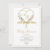 Waterverf Golden crests baby shower Kaart (Voorkant)