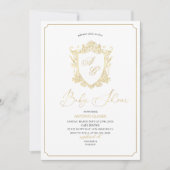 Waterverf Golden crests baby shower Kaart (Voorkant)