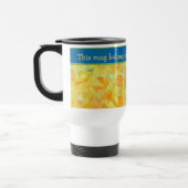  Waterverf Golden Daffodils met blauwe band Reisbeker (Links)