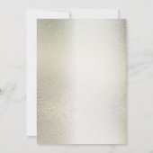 Waterverf Golden Eucalyptus Elegant Huwelijk Glanz Kaart (Achterkant)