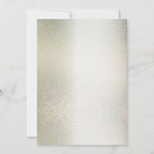 Waterverf Golden Eucalyptus Elegant Huwelijk Glanz Kaart (Achterkant)