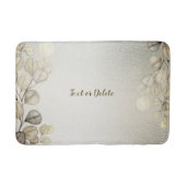 Waterverf Golden Eucalyptus Foliage Shiny Elegant Badmat (Voorkant)