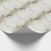 Waterverf Golden Eucalyptus Foliage Shiny Elegant Cadeaupapier (Hoek)