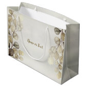 Waterverf Golden Eucalyptus Foliage Shiny Elegant Groot Cadeauzakje (Achterkant Gekanteld)