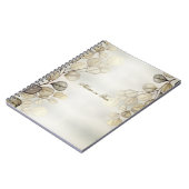 Waterverf Golden Eucalyptus Foliage Shiny Elegant Notitieboek (Linkerzijde)