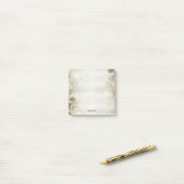 Waterverf Golden Eucalyptus Foliage Shiny Elegant Post-it® Notes (Op bureau)