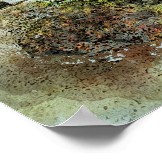 Waterverf Golden Gate Bridge Poster (Hoek)