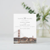 Waterverf Golden Gate San Francisco Californië Briefkaart (Staand voorkant)