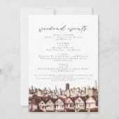 Waterverf Golden Gate San Francisco Skyline Kaart (Achterkant)