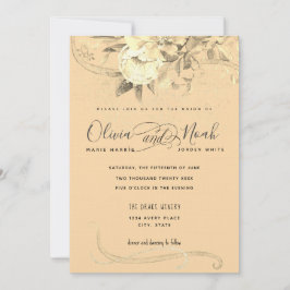 Waterverf Golden Hour Floral Kaart