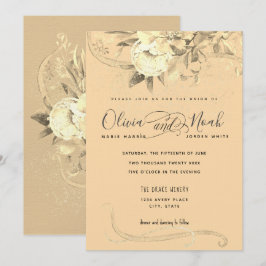 Waterverf Golden Hour Floral Kaart
