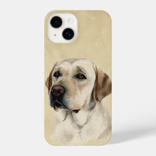 Waterverf Golden Labrador Dog Pet Animal iPhone 14 Hoesje