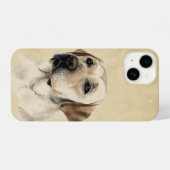 Waterverf Golden Labrador Dog Pet Animal iPhone Hoesje (Achterkant horizontaal)
