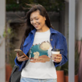 waterverf Golden*** Labrador hond past aan T-shirt