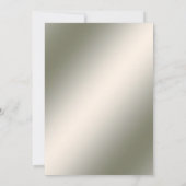 Waterverf Golden Lijst Purple Flowers Wedding Kaart (Achterkant)