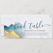 Waterverf Golden Mountain Wedding Head Teken (Achterkant)