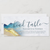 Waterverf Golden Mountain Wedding Head Teken (Voorkant)