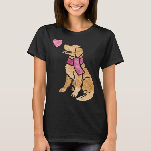 Waterverf Golden Retriever 2 626 T-shirt (Voorkant)