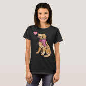 Waterverf Golden Retriever 2 626 T-shirt (Voorkant volledig)