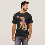 Waterverf Golden Retriever 2 T-shirt (Voorkant volledig)