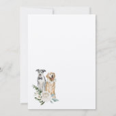 Waterverf Golden Retriever & Catahoula Leopard Kaart (Achterkant)