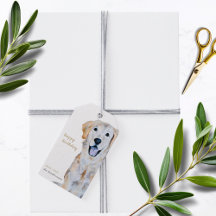 Waterverf Golden Retriever Dog Happy Birthday