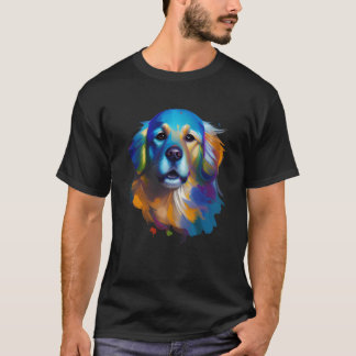 Waterverf Golden Retriever Dog Mannen Vrouwen Kind T-shirt