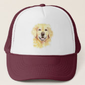 Waterverf Golden Retriever Dog Pet Animal Art (Voorkant)