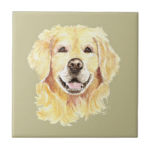 Waterverf Golden Retriever Dog Pet Animal