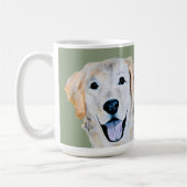 Waterverf Golden Retriever Dog Sage Koffiemok (Links)